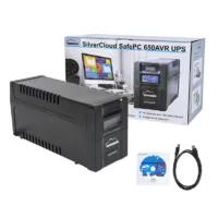 UPS SilverCloud SafePC 650AVR power 360W LCD screen PC monitoring software