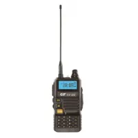 CRT FP00 dual band 144-146 and 430-440 MHz portable VHF/UHF radio station, black, VOX, 128 channels, Scan, Programmable, Flashlight, FM radio 76-108 MHz, TOT, Repeater
