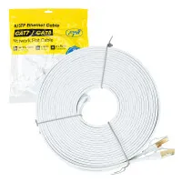 Flat network cable S/STP CAT8 PNI U8150W, 2 x RJ45, 4 pairs of wires, 28AWG, copper, 40 Gbps, 2000 MHz, 15m, white