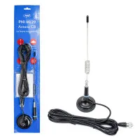 CB antenna PNI ML29 length 34 cm, with magnet included diameter 70 mm and RG58 cable