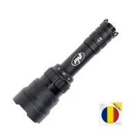 PNI Adventure F300 LED Flashlight Package in 3 colors, white, red, green, max. 10W, IPX6 + Sticky Pad Flag