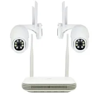 PNI House WiFi800 NVR wireless video surveillance kit and 2 outdoor PNI IP840 cameras, 8MP, 4K, IP65