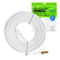 Flat network cable S/STP CAT8 PNI U8030W, 2 x RJ45, 4 pairs of wires, 28AWG, copper, 40 Gbps, 2000 MHz, 3m, white