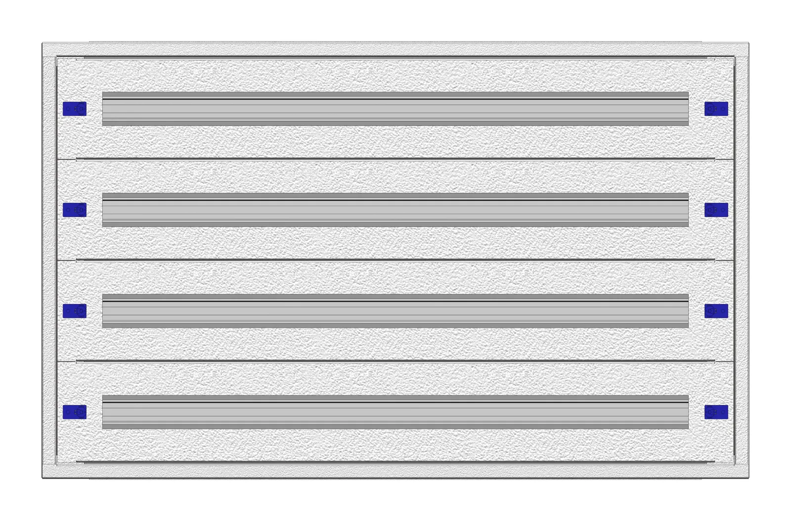 Modular chassis 4-12K, 4-rows, complete