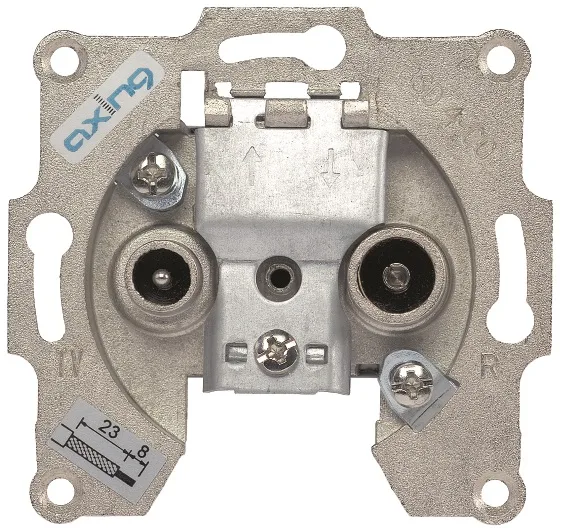 Utičnica prol. 2x,radio/CATV,5-1.006MHz,18dB,bez okvira
