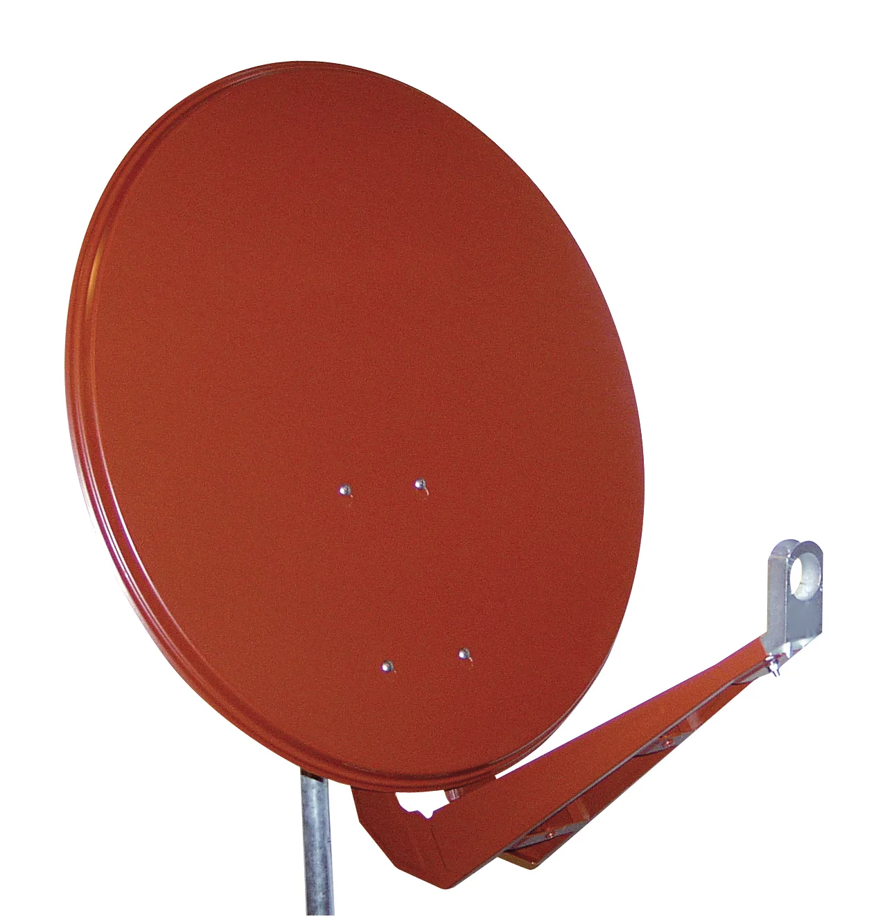 SAT antena 85/80cm,alu,39,5dB,dvostr. pričv. monoblok,crvena