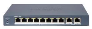 Smart PoE switch sa 8 portova. 8 × 10/100/1000 Mbps portova, i 2 ×