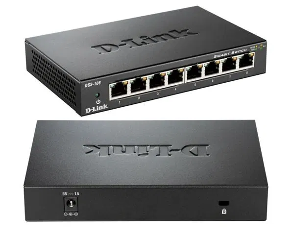 D-Link switch neupravljivi, DGS-108/E (metalno kućište)
