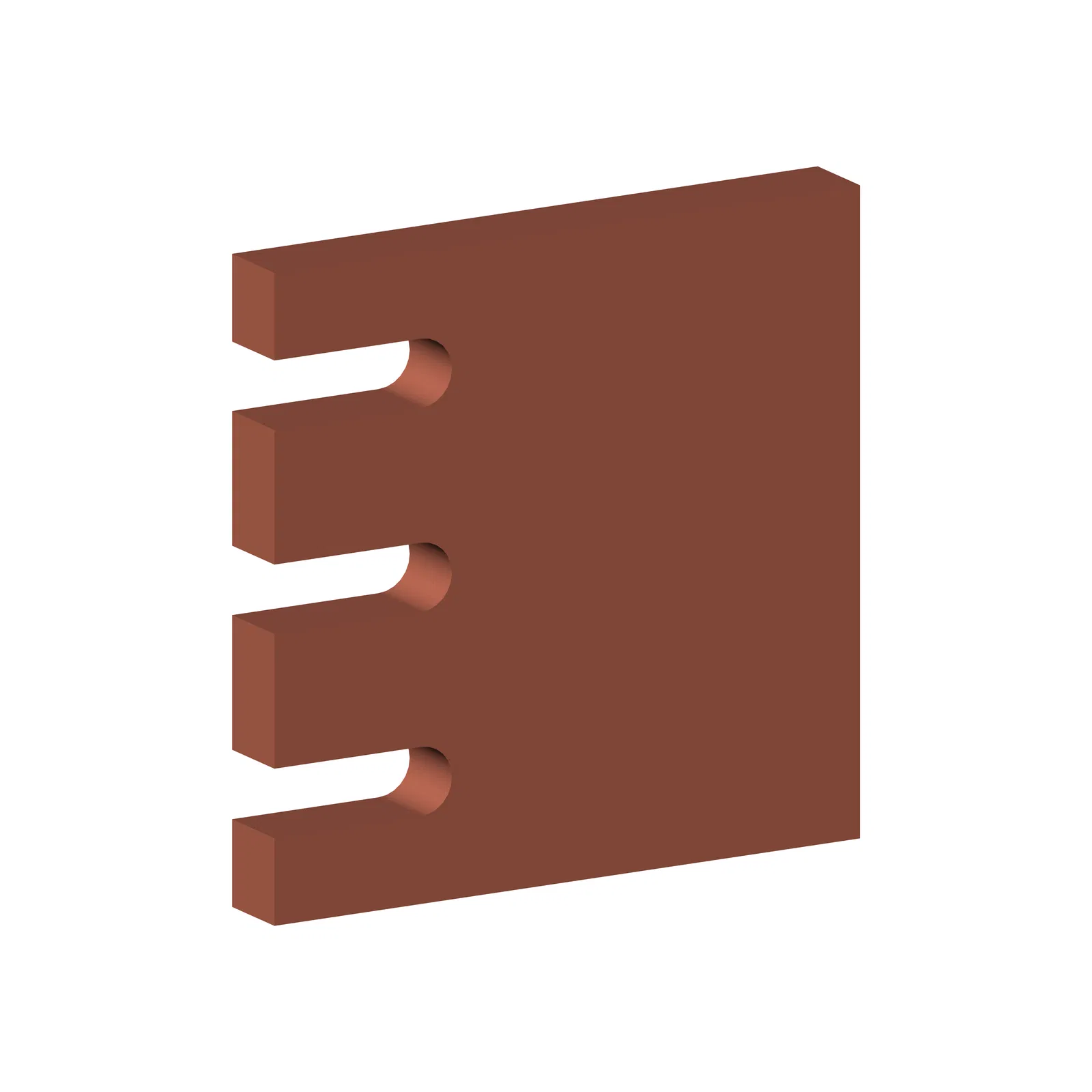 Copper mounting kit for starter and end bays, Modul 2500TT