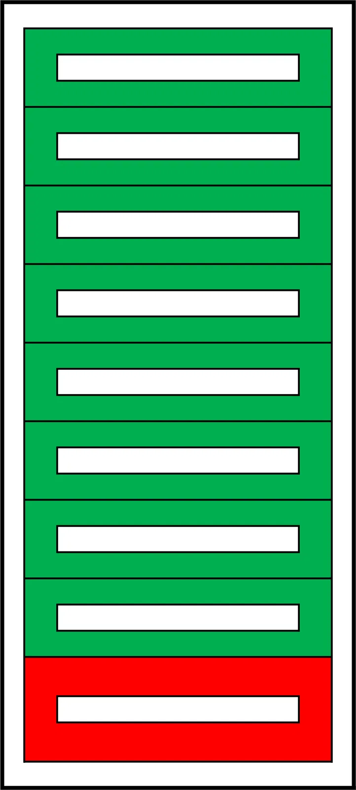Maskirni razdj. 2M-28, 9-redni, 189 ŠM,1335x540x200mm(VxŠxD)