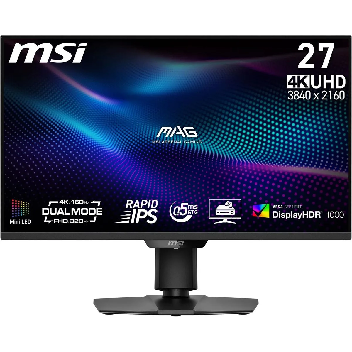 Monitor 27 MSI MAG 274UPDF E16M Dual Mode 4K/160HZ FHD/320HZ