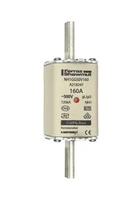 HRC fuse element, size 1, 160A, 500VAC