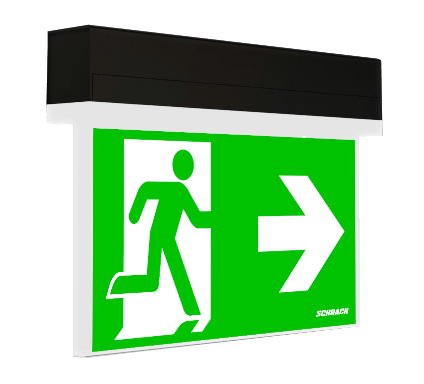 Emergency luminaire KS Autotest LED 3h 230V AC, black