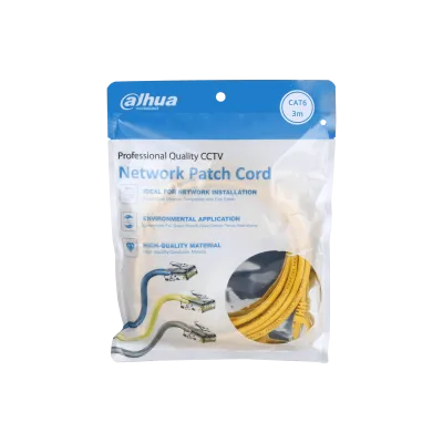 Dahua kabl zuti 3m CAT6 PFM972-6U-3