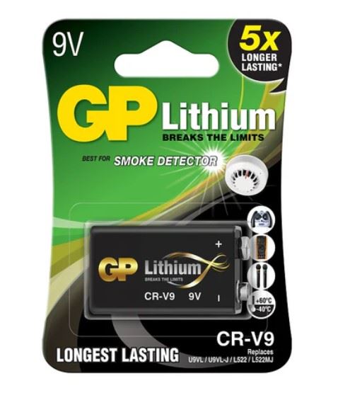 GP baterije CRV9-U1 9V Lithium