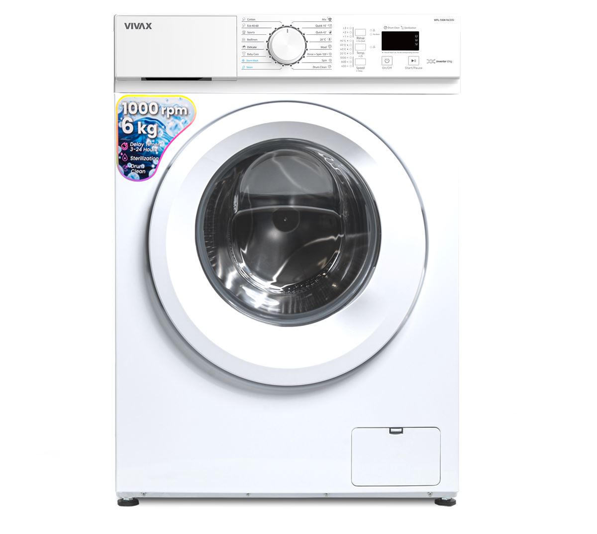 VIVAX HOME mašina za pranje veša WFL-100616CDSI