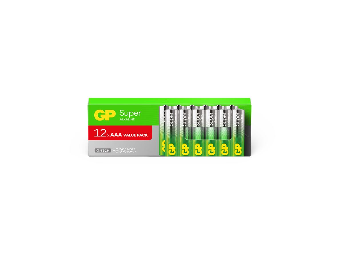 GP baterije LR03-PAB12 AAA Super Alkaline