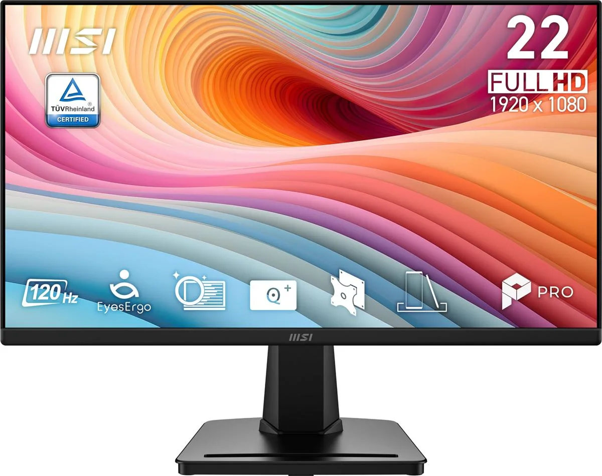 Monitor 22 MSI PRO MP225 E12VL VA 120HZ FHD