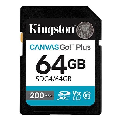 SD Kingston 64GB Canvas Go! Plus