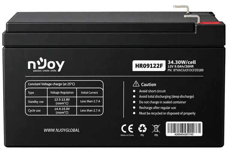 nJoy Baterija HR09122F, F2