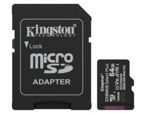 Kingston MicroSD 64GB Class 10Canvas Select Plus100MBs Read