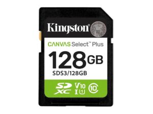 Kingston SDHC 128GB Class 10Canvas Select Plus150 MBs